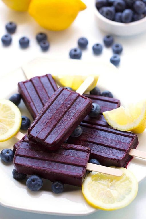 Blueberry Lemon Popsicles