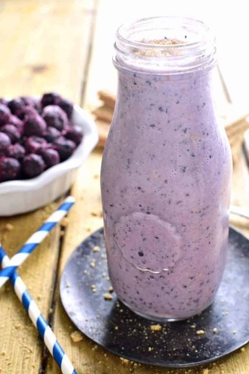 Blueberry Pie Filling Yogurt Smoothie