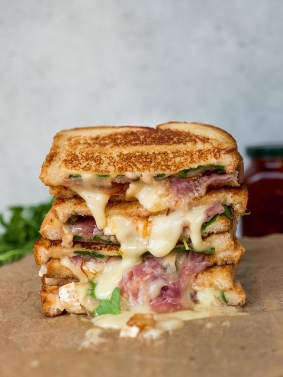 Bosc Pear and Brie Grilled Cheese