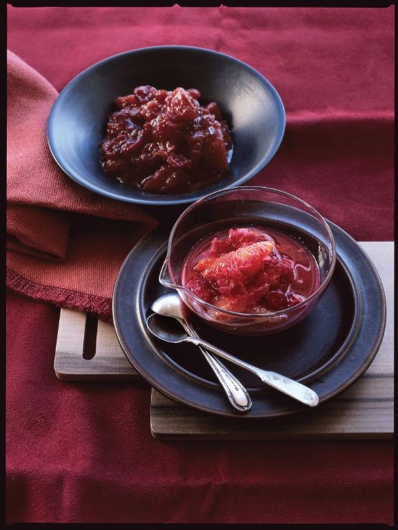 Bosc Pear and Cranberry Chutney