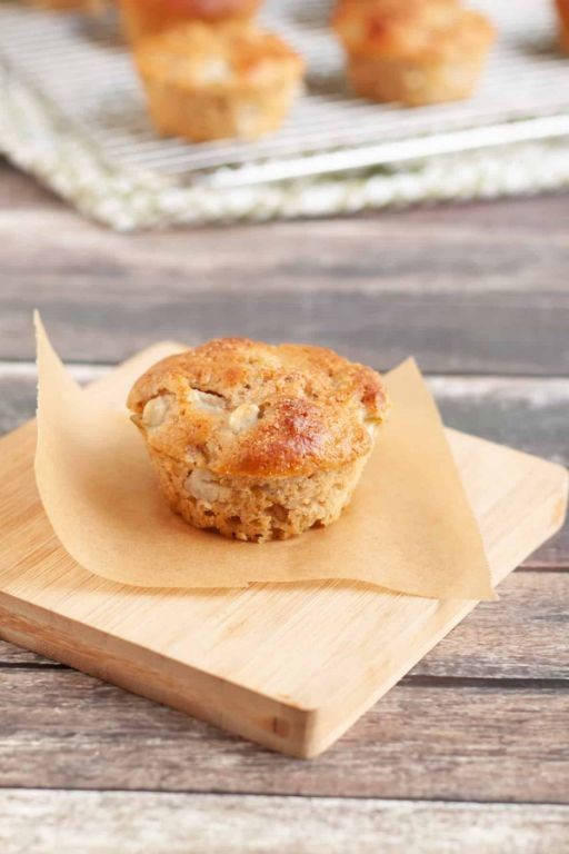 Bosc Pear and Walnut Muffins