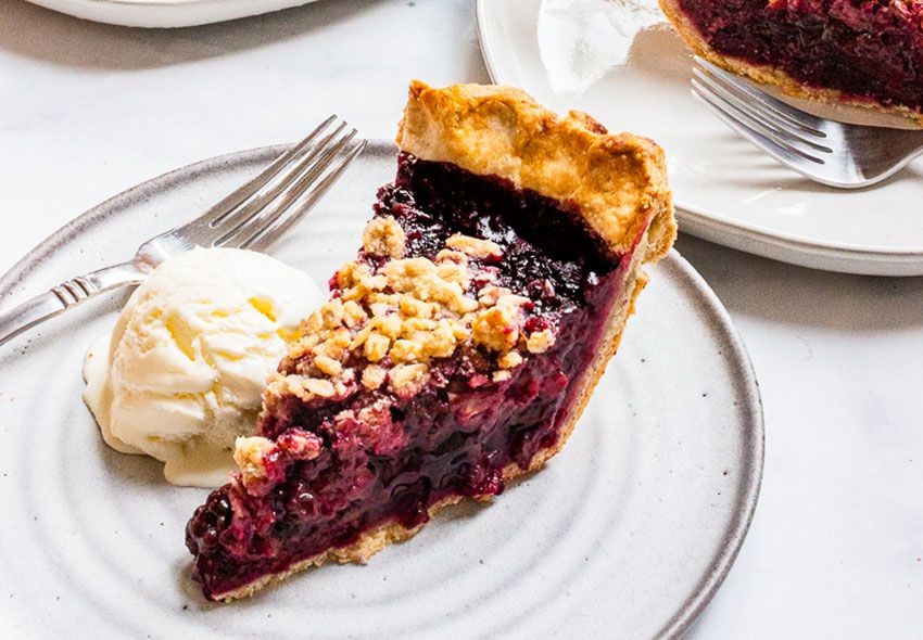 Bourbon-Infused Blackberry Pie