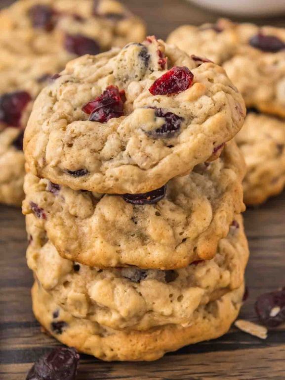 Brown Butter Cranberry Oatmeal Cookies
