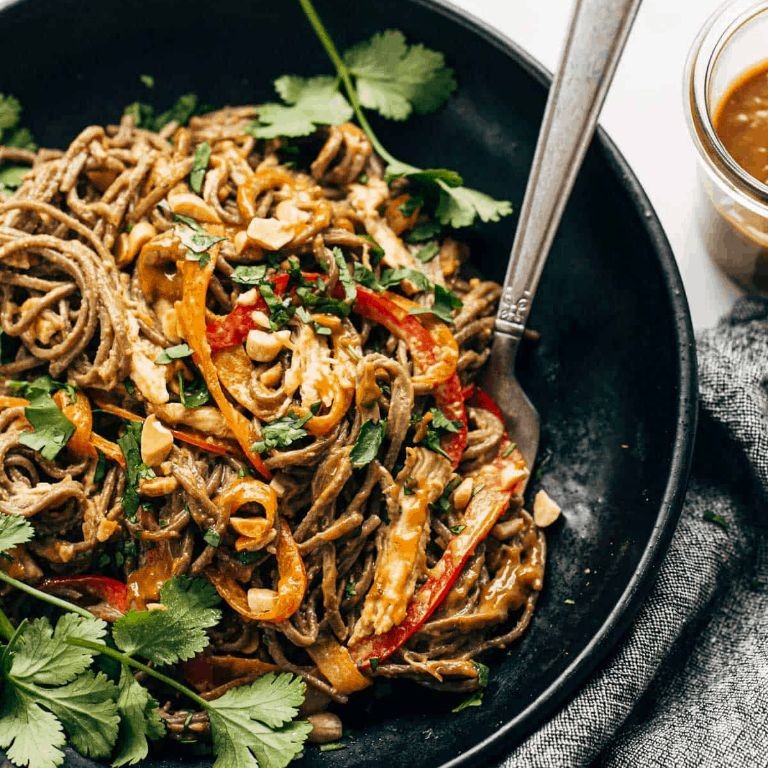 Buckwheat Noodles with Peanut Sauce