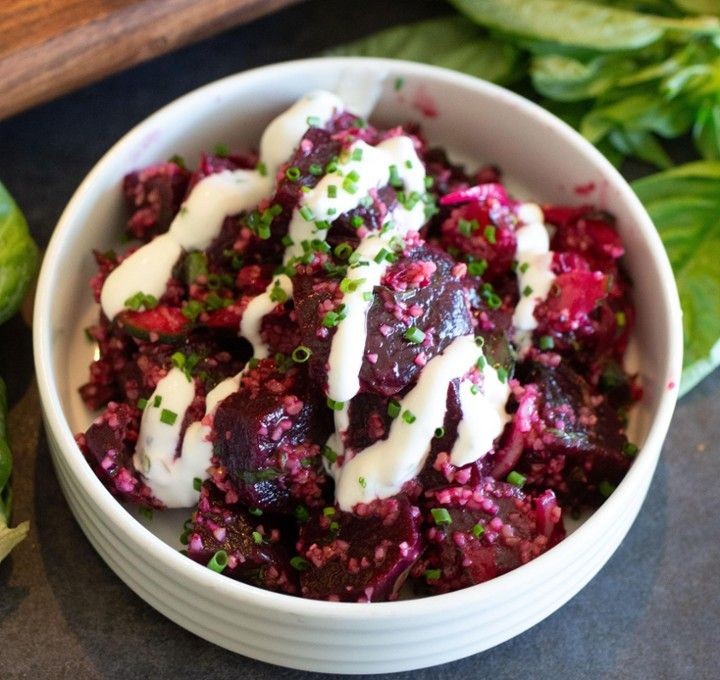 Bulgar Salad with Roasted Beets and Goat Cheese