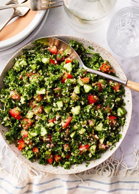 Bulgar Tabbouleh with Fresh Herbs and Lemon