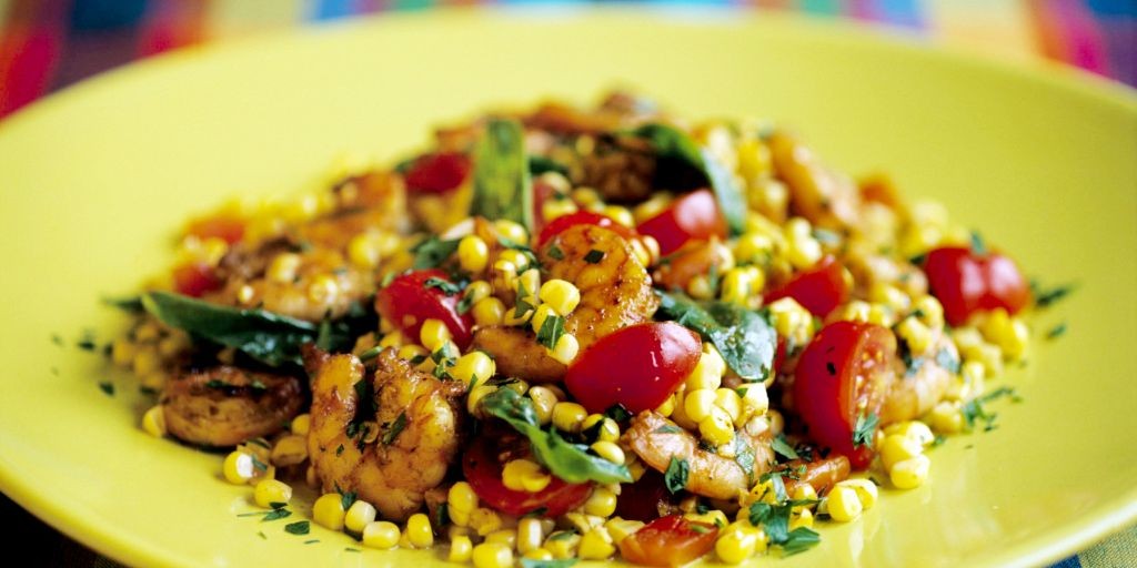Cajun Shrimp and Corn Dressing