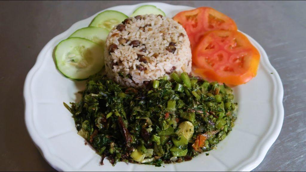 Callaloo and Smoked Herring Salad