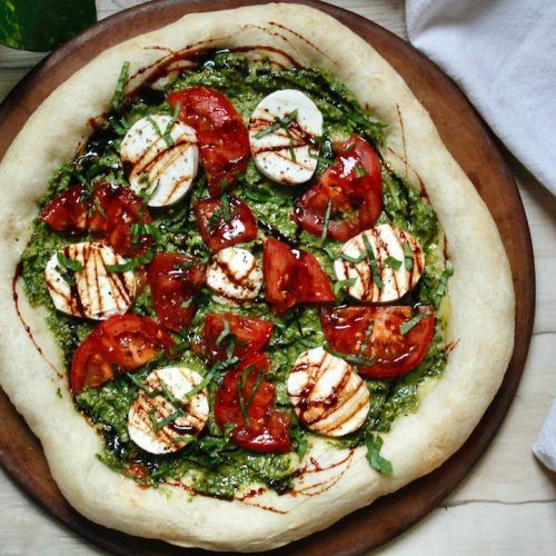 Caprese Pizza with Fresh Basil