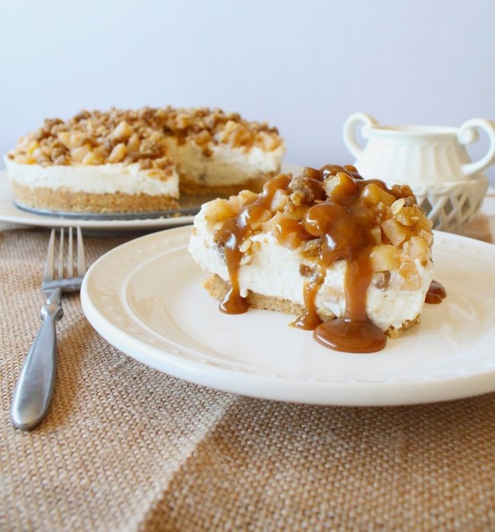 Caramel Apple Yogurt Cheesecake