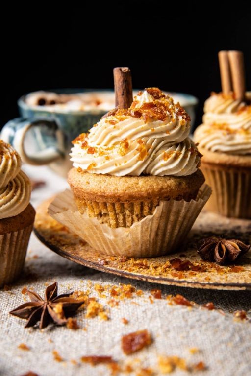 Caramel Latte Steamed Cupcakes