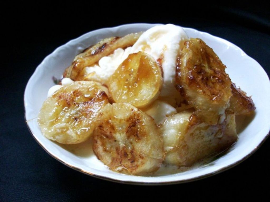 Caramelized Frozen Banana Slices