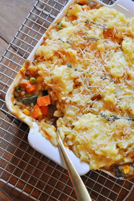 Caramelized Onion and Lentil Shepherd’s Pie