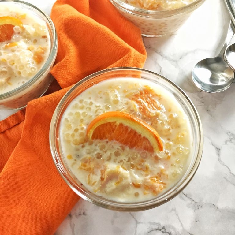 Cardamom Orange Tapioca Pudding