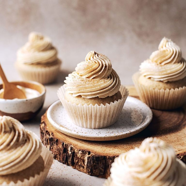Chai Spice Steamed Cupcakes
