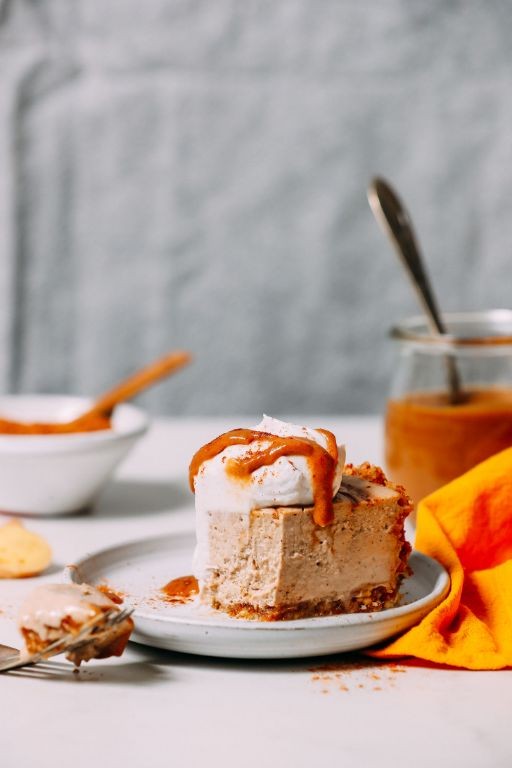 Chai spiced tofu cheesecake
