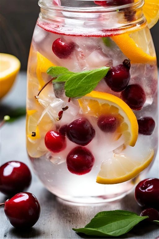 Cherry and Vanilla Detox Water