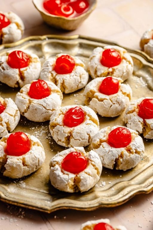 Cherry-Almond Anginetti Cookies