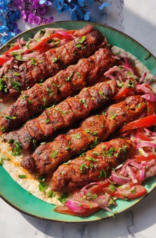 Chicken Adana Kebab with Spicy Red Pepper Paste