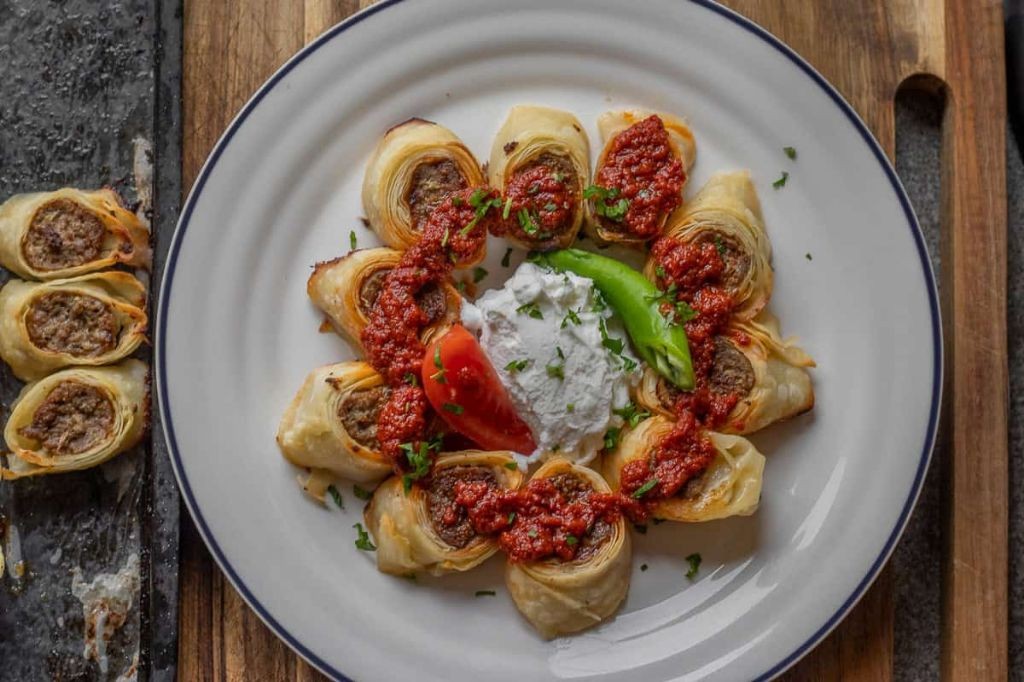 Chicken Beyti Kebabs with Tomato Butter Sauce
