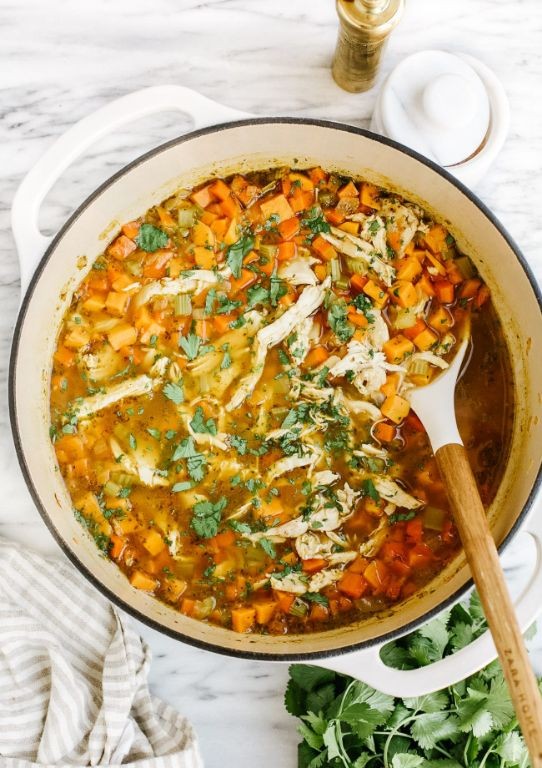 Chicken Breast and Sweet Potato Soup