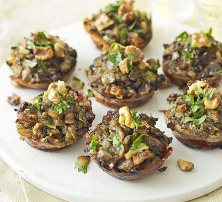 Chicken Liver Pâté Stuffed Mushrooms