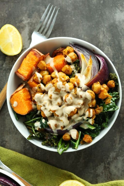 Chickpea and Sweet Potato Buddha Bowl