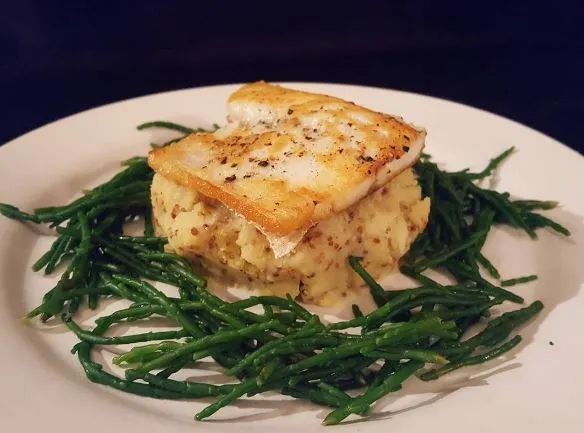 Chilean Sea Bass with Truffle Mashed Potatoes