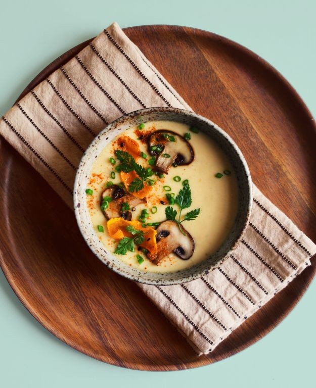 Chinese Steamed Egg Custard with Mushrooms