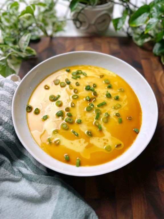Chinese Steamed Eggs with Chicken Broth