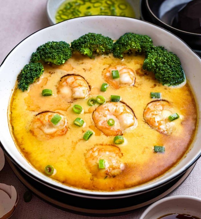 Chinese Steamed Eggs with Tofu