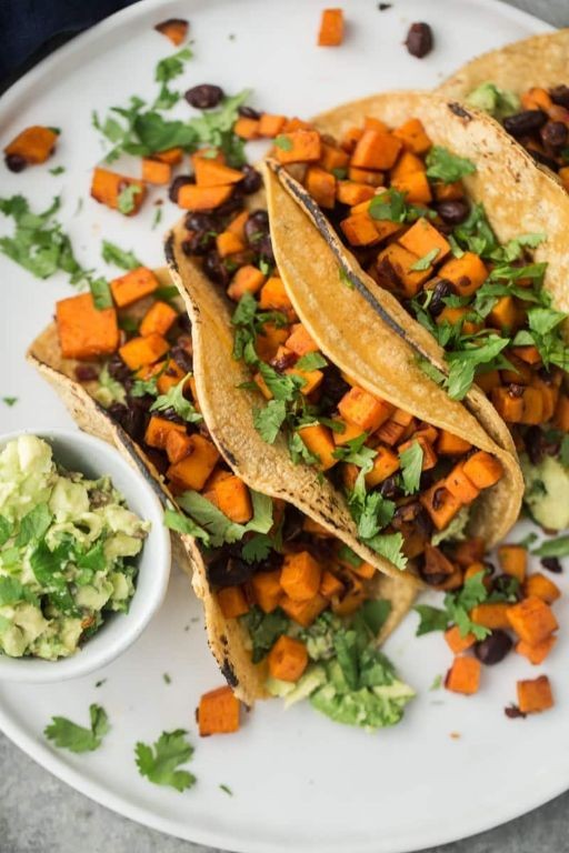 Chipotle Black Bean and Sweet Potato Tacos