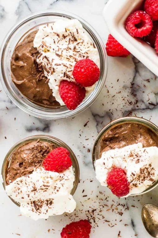Chocolate Avocado Mousse with Coconut Whipped Cream