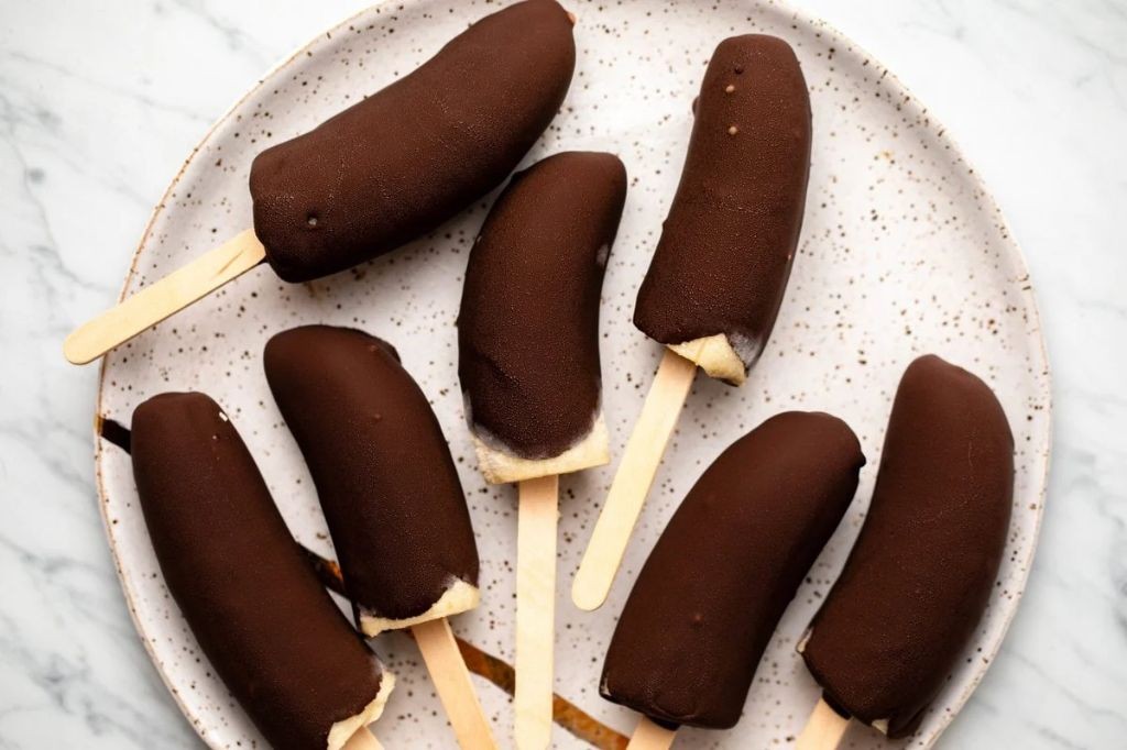 Chocolate Banana Popsicles