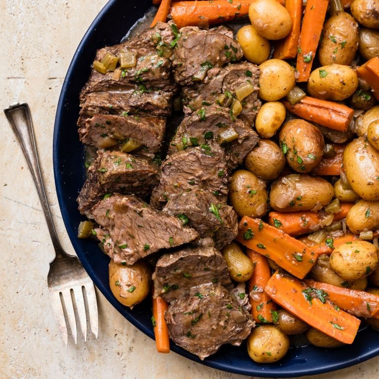 Classic Beef Pot Roast with Carrots and Potatoes