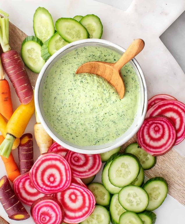 Classic Green Goddess Dressing with Avocado