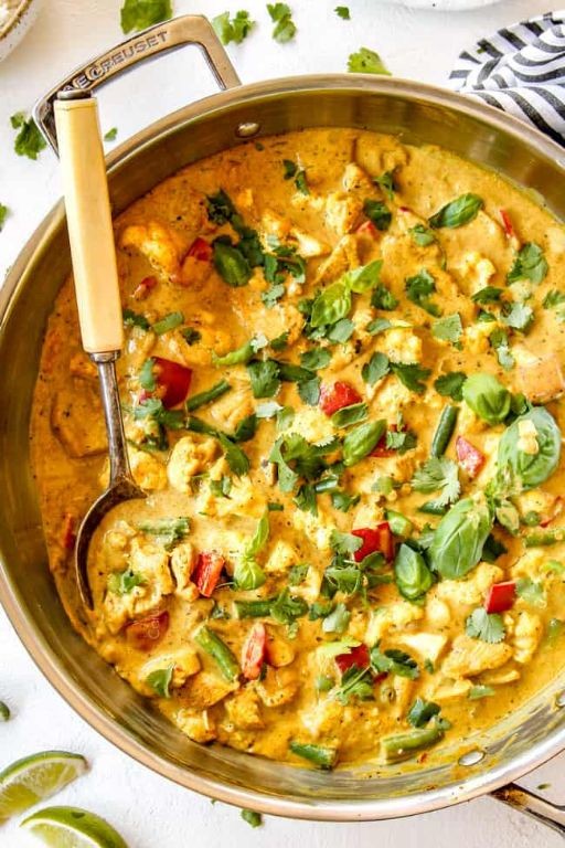 Coconut Curry Scored Chicken Breast
