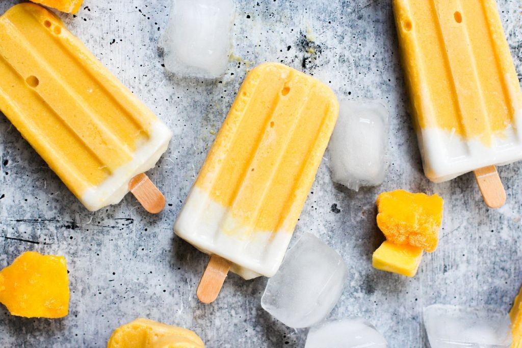 Coconut Mango Popsicles
