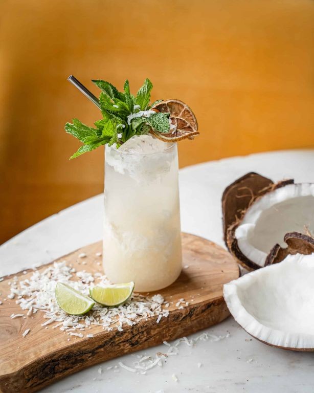 Coconut Spiced Rum Mojito