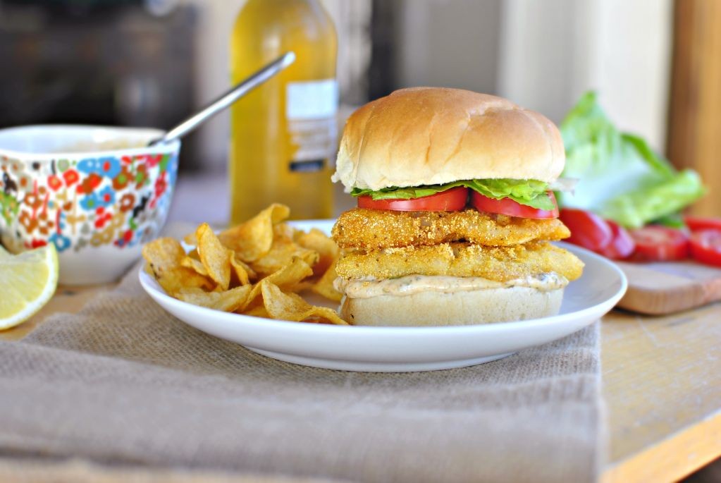 Cornmeal-Crusted Fried Cod with Tartar Sauce