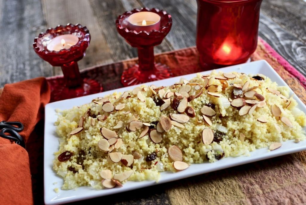 Couscous with Saffron and Golden Raisins