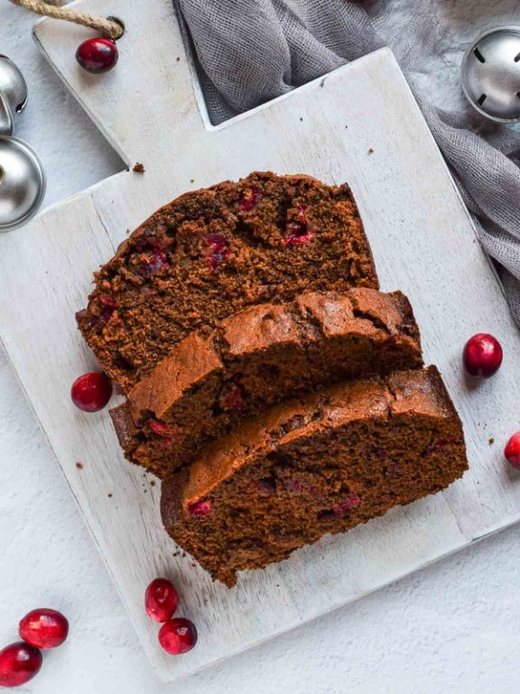Cranberry Gingerbread Loaf