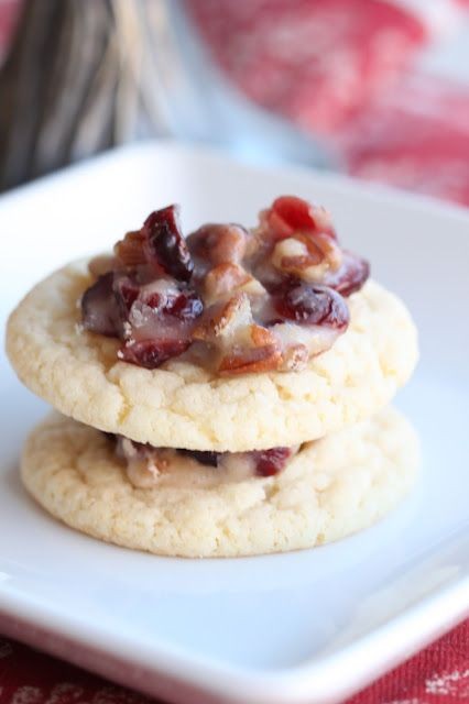 Cranberry Pecan Thumbprint Cookies