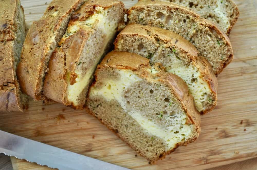 Cream Cheese Stuffed Zucchini Bread