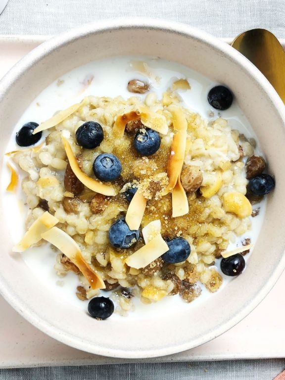 Creamy Coconut Barley Porridge