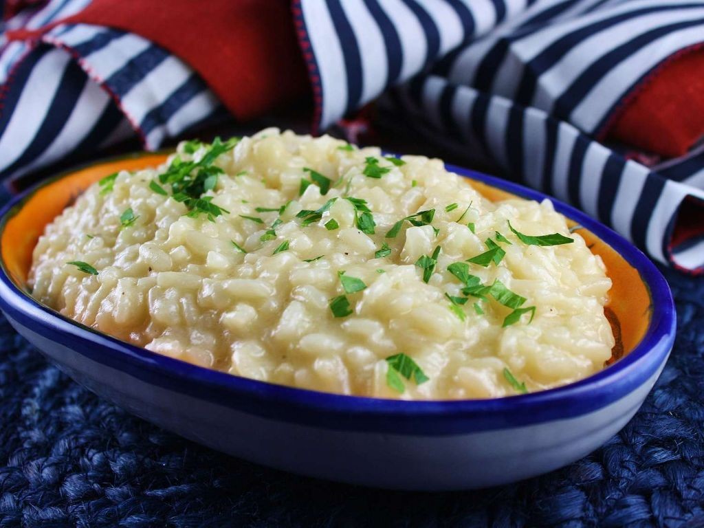 Creamy Fontina Cheese Risotto with Truffle Oil
