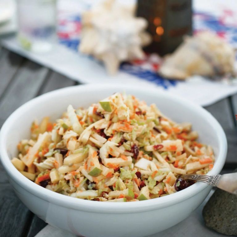 Creamy White Balsamic Coleslaw