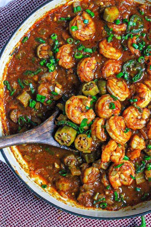 Creole Shrimp and Okra Dressing