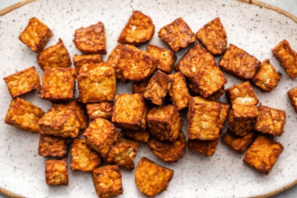 Crispy Baked Tempeh Nuggets