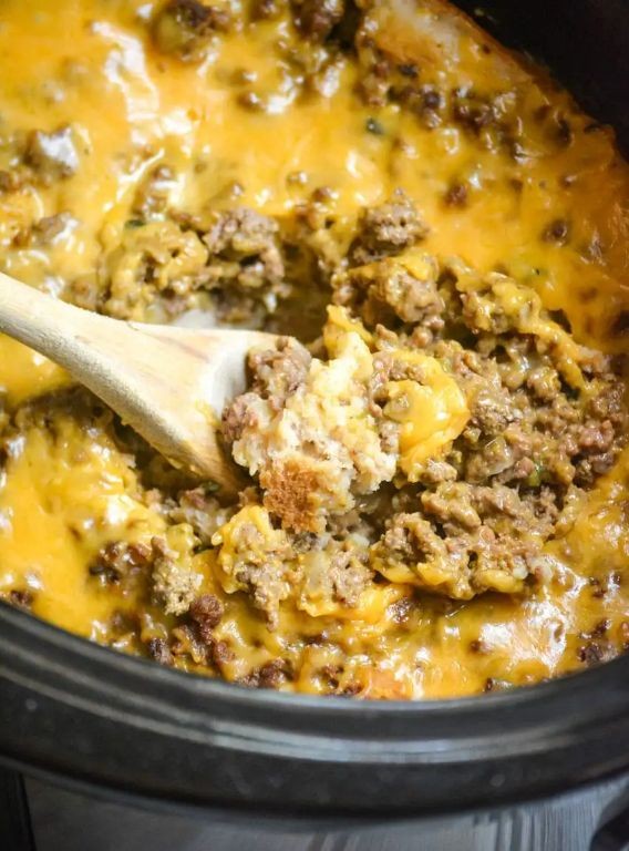 Crockpot Hamburger Casserole